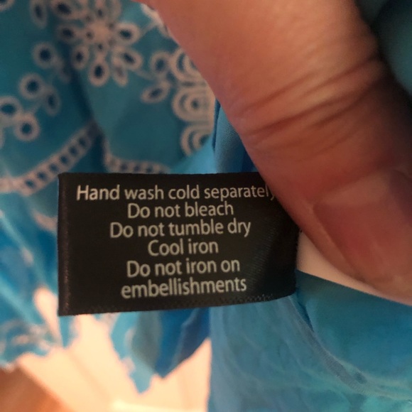 Boston Proper Women’s Turquoise Beaded Blouse Size M - Picture 5 of 6